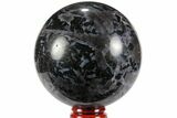 Polished, Indigo Gabbro Sphere - Madagascar #95998-1